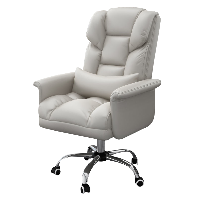 【京选优品】家无界 电脑椅办公椅子电竞椅家用可躺老板椅书房宿舍转椅靠背旋转升降座椅 黑色-PU皮+乳胶坐垫+搁脚