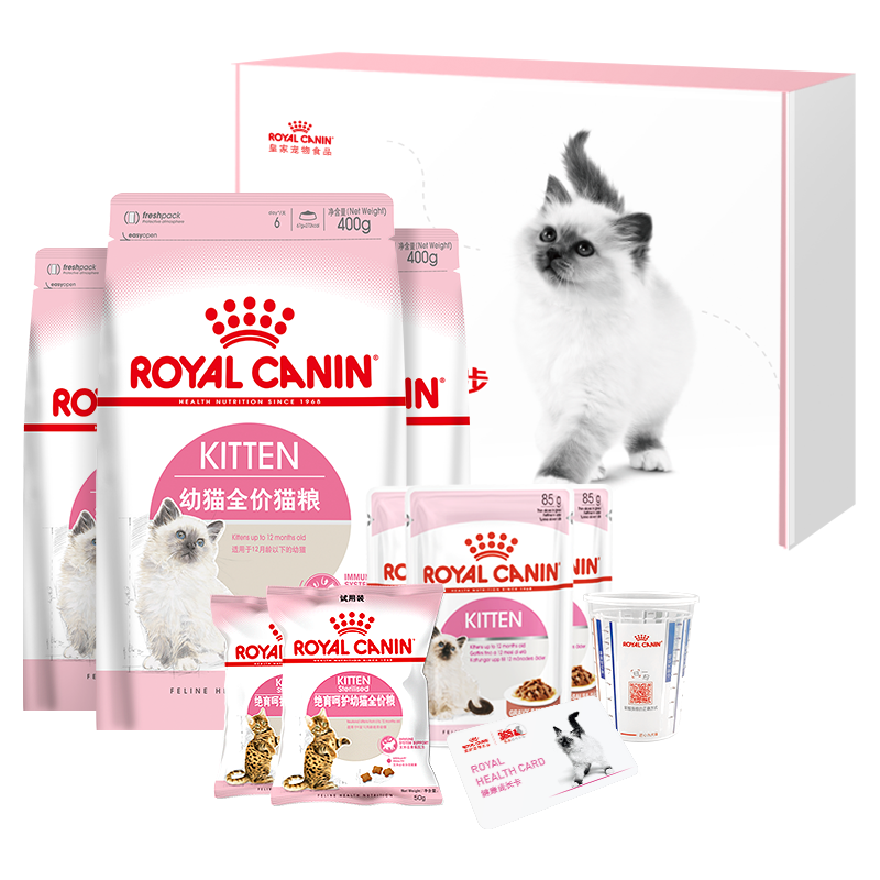皇家幼猫猫粮 幼猫奶糕K36通用粮离乳期 英短美短布偶幼猫猫咪专用粮 k36幼猫粮50gX3试用装非卖品