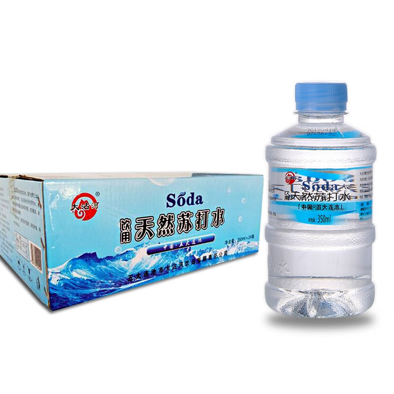 大沾河 矿泉水 饮用天然苏打水 350ml*24瓶 整箱 五大连池弱碱性水