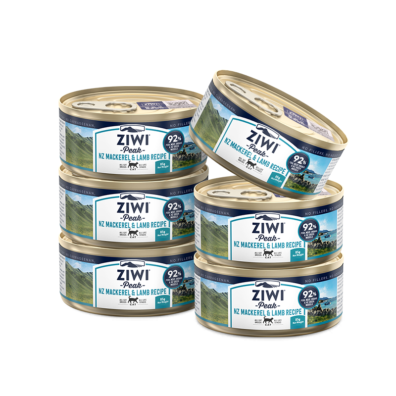 滋益（ZIWI）主食零食猫罐头85g *6罐 马鲛鱼羊肉*6 布偶加菲英短蓝猫通用湿粮