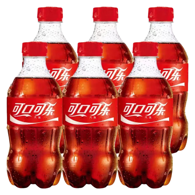 京喜APP：可口可乐（Coca-Cola）可乐含糖经典口味碳酸饮料 300ml*6瓶
