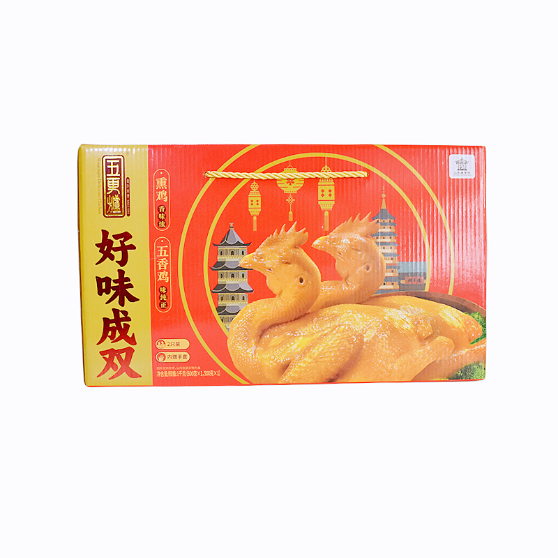 凤祥食品五更炉熏鸡整只山东聊城特产凤祥食品烧鸡即食肉熟食扒鸡清真