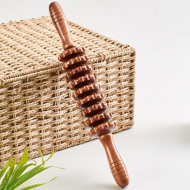 瘦瑜伽滚轮按摩棒大腿滚滚棒小腿肚子手动按摩棒锤腿部按摩器材定 短