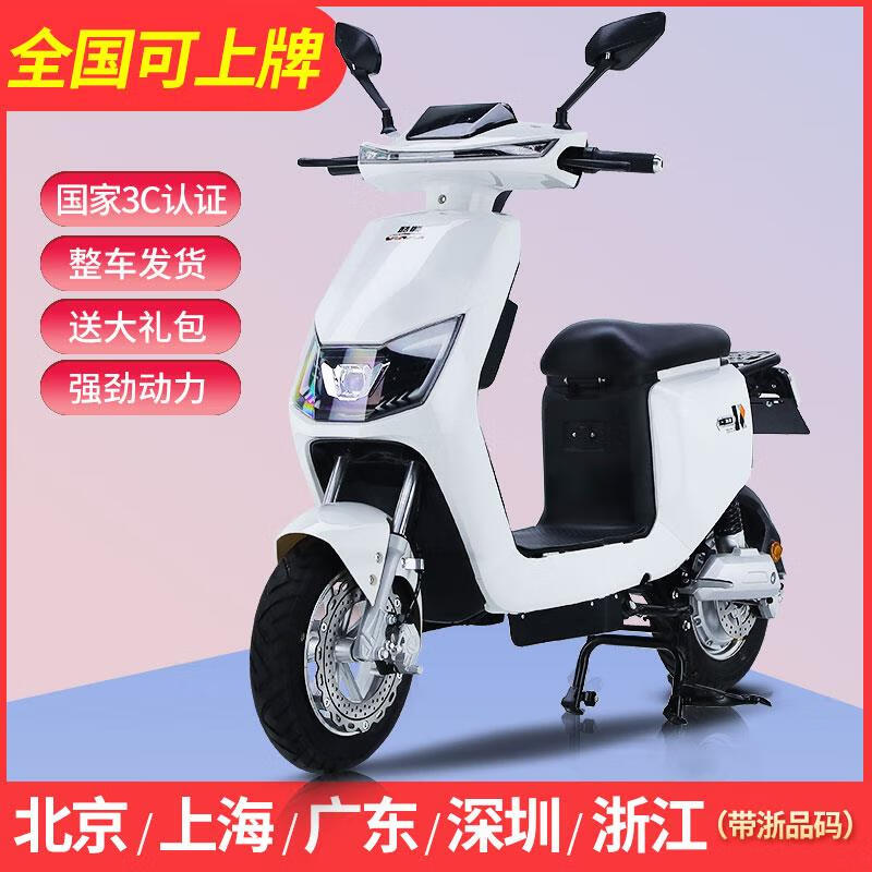 心遇新款酷顺新国标电动自行车可上牌48v女外卖车北京上海长跑王 旗舰