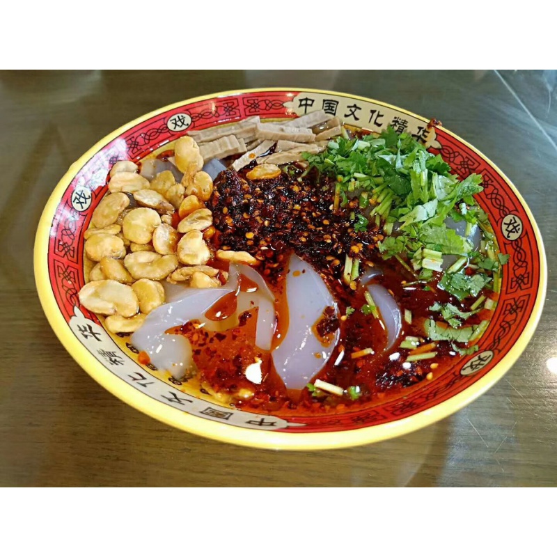 虎钢馋浑源凉粉小媳妇凉粉山西小吃大同特产凉粉土豆粉即食500g*5袋