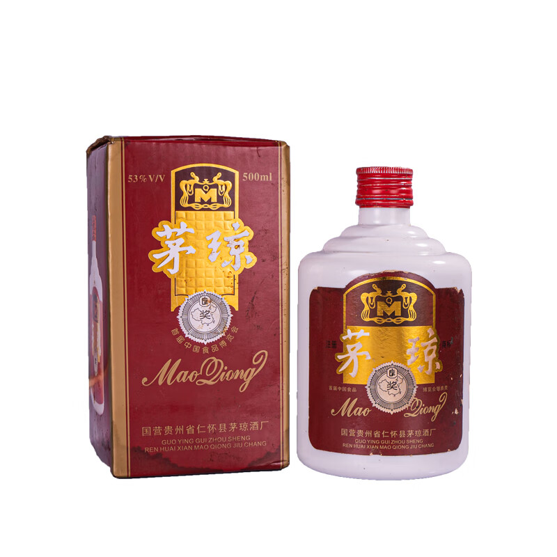 茅琼酒 约90年代 53度酱香型 贵州茅琼酒 500ml 53度 500ml 1瓶 茅琼
