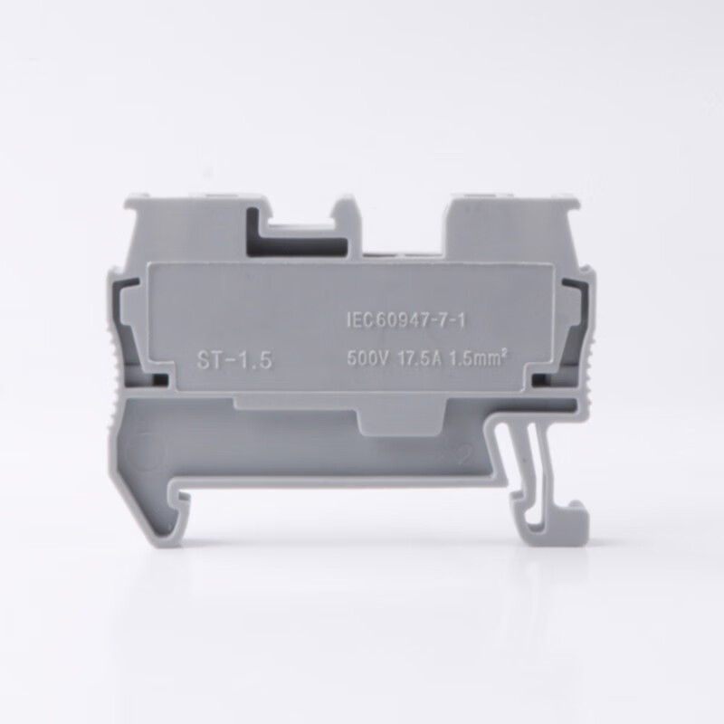 诺宜st系列接线端子弹簧笼式接线端子弹片端子接地端子导轨式st-1.