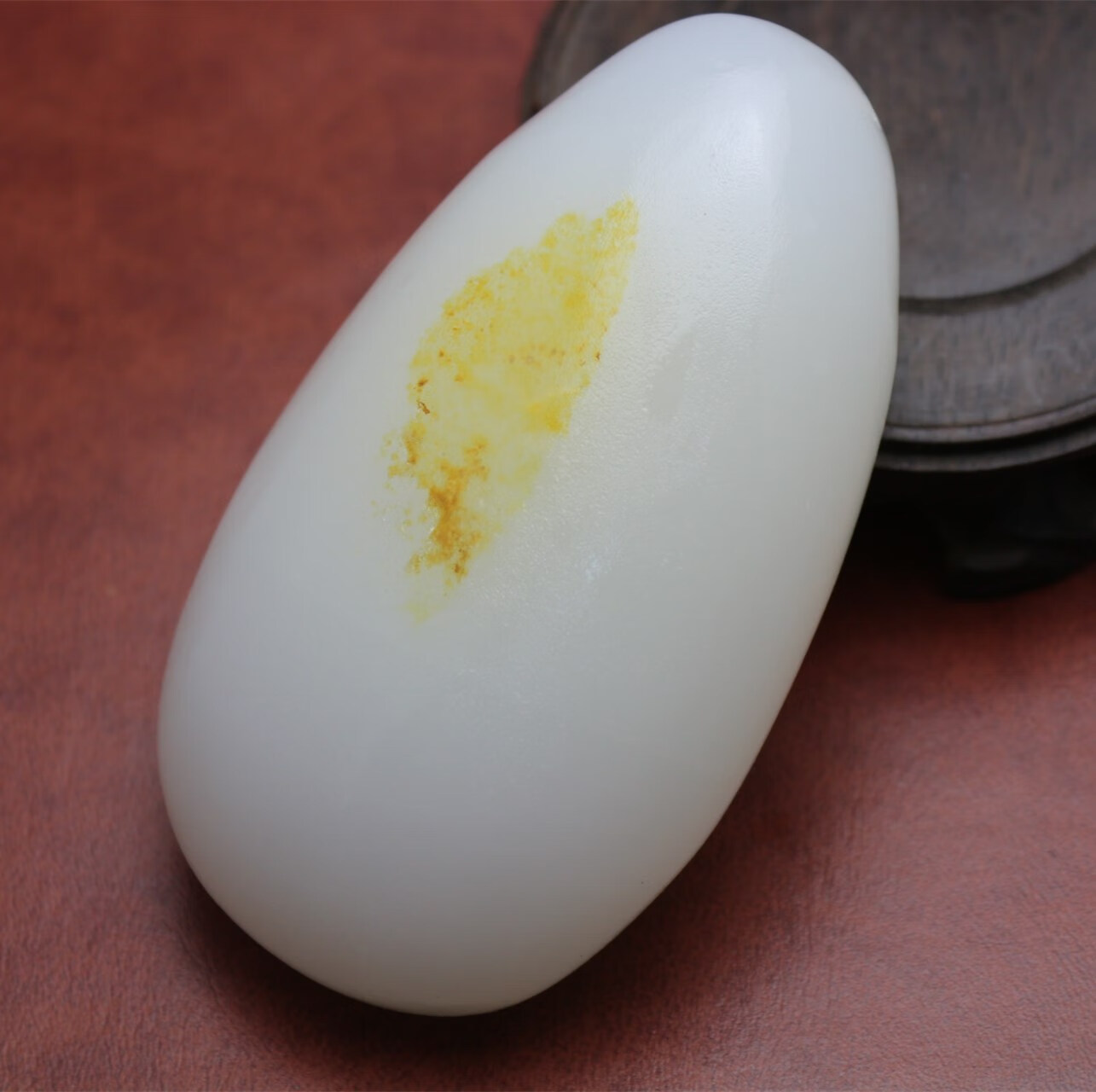 仙来阁 新疆和田玉籽料原石手把件羊脂白玉原石带皮手把玩玉器天然原