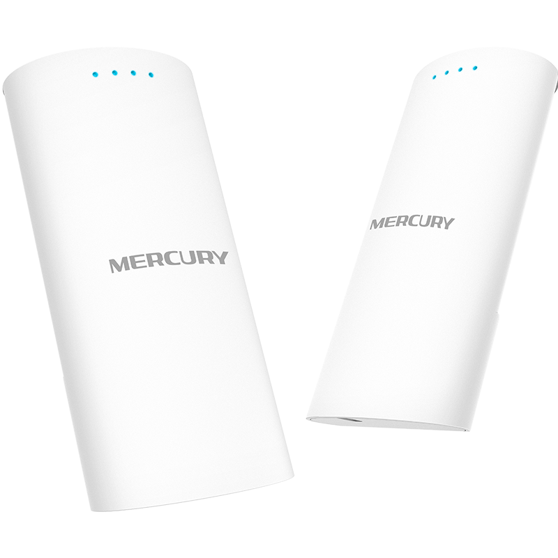 MERCURY/水星MWB201S套装室外无线网桥1公里网络传输点对点1带多监控组网无线CPE桥接器 MWB201S套装 百兆网口版