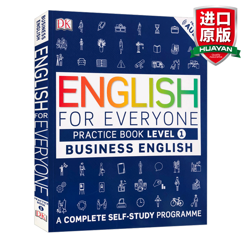 英文原版 人人学英语:商务英语1练习册 English for Everyone Business English Level 1 Practice Book 全英文版