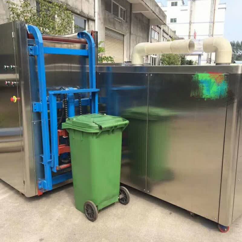餐厨垃圾桶提升机淤泥处理设备升降翻转自动倒料机挂桶提升机 电动