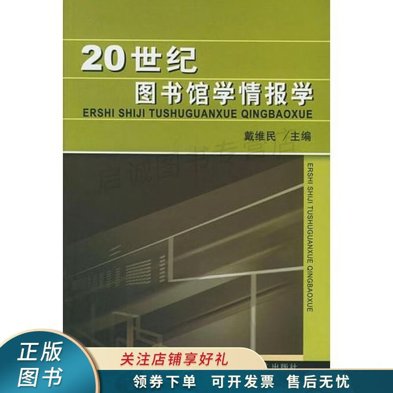上新   20世纪图书馆学情报学 戴维民 【稀缺图书,放心购买】