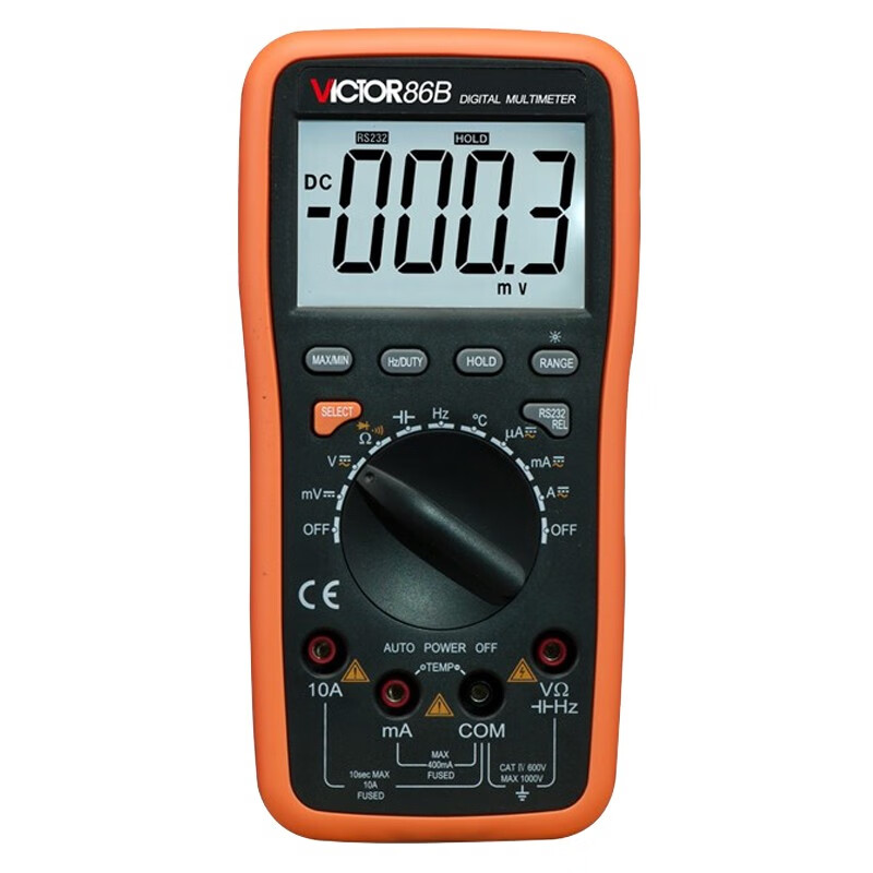 多功能交直流电压电流表电容电阻频率测量仪数字万能表带温度测量功能