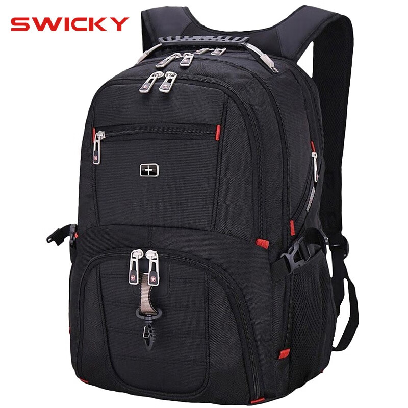 swicky瑞士双肩包大容量男背包16英寸电脑包户外旅行经典休闲商务包