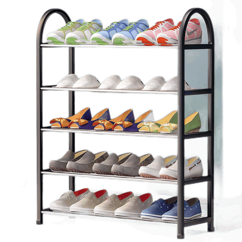 思故轩 鞋架多层简易防尘鞋架子宿舍家用室内好看经济型放门口收纳神器宿舍寝室卧室xj20603 黑色-K575