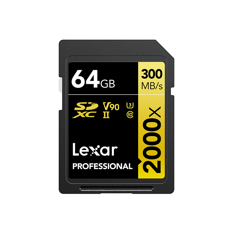 Lexar 雷克沙 PROFESSIONAL SD存储卡 64GB（UHS-II、V90、U3)
