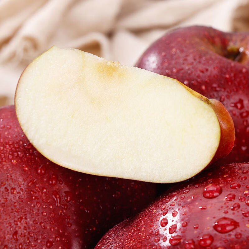 京蚨鲜甘肃天水花牛苹果粉面苹果新鲜水果礼盒 9斤精选中果【70-75mm】净重8.5