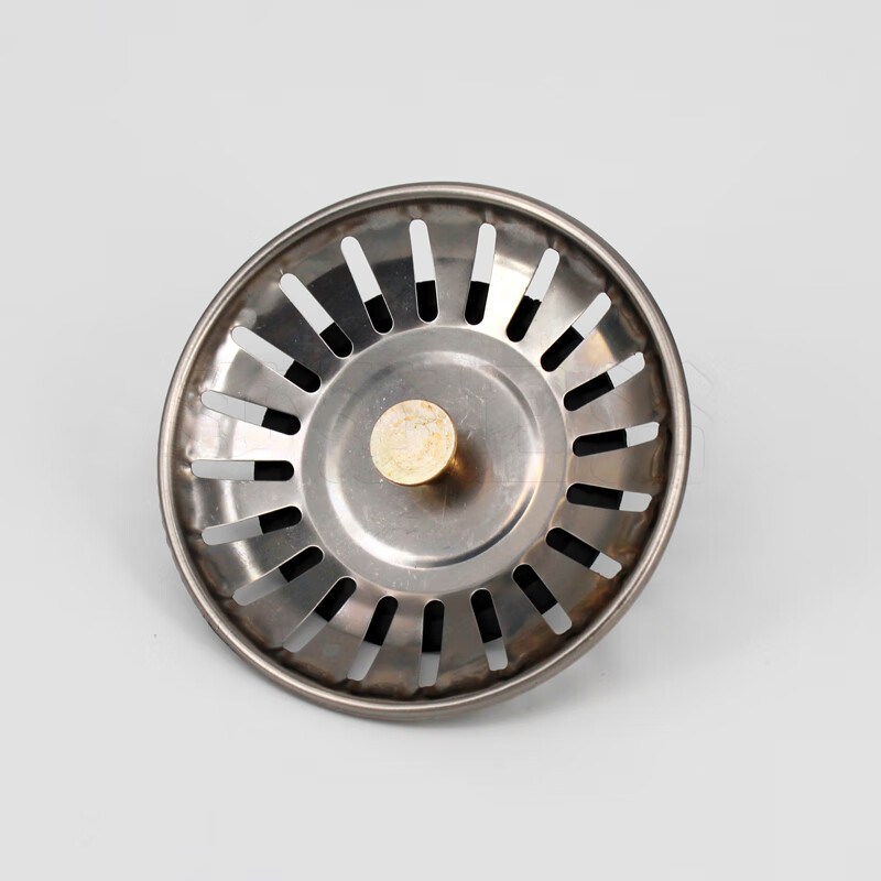 网塞子老式菜盆洗碗池单槽不锈钢110下水器老款 厨房老式下水器提篮