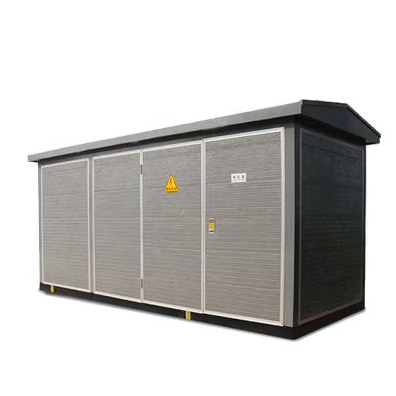 歐式箱式變電站ZYBW預(yù)裝630KVA戶外配電組合箱變高壓開關(guān)成套廠家 淺灰色