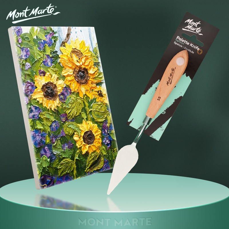 蒙玛特(mont marte)刮刀15号 美术水粉丙烯油画绘画调色刀画画颜料