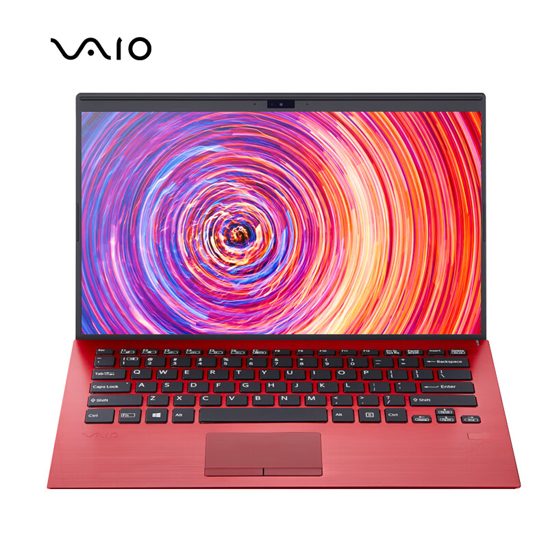VAIO SX14 14英寸 1Kg 窄边框轻薄商务笔记本电脑 (i7-8565U 16G 1TB SSD 4K屏全接口阻水/静音键盘) 耀世红