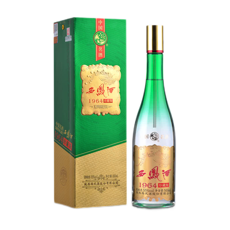 西凤 55度 西凤酒1964珍藏版500ml 单瓶 凤香型 白酒