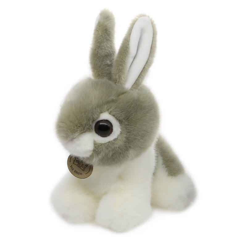 可爱卡通小兔子毛绒玩具公仔小白兔布娃娃玩偶女孩生日礼物 小灰兔 全