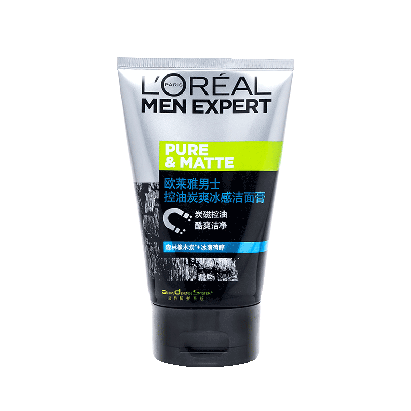 欧莱雅男士专用氨基酸洗面奶深层清洁控油保湿洁面乳男护肤品 1只装
