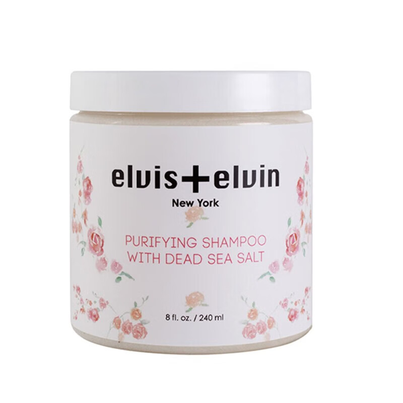 elvis elvin海盐透净洗发膏 玫瑰海盐头皮磨砂膏240ml