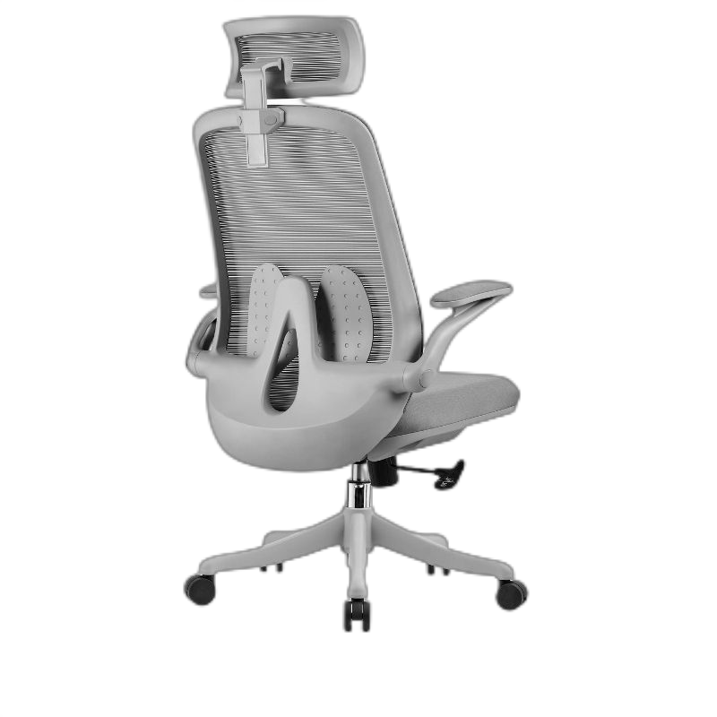 更新家具(UPNEW)办公椅学习椅人体工学椅老板椅电脑椅会议椅培训椅 全网透气可升降调节灰色