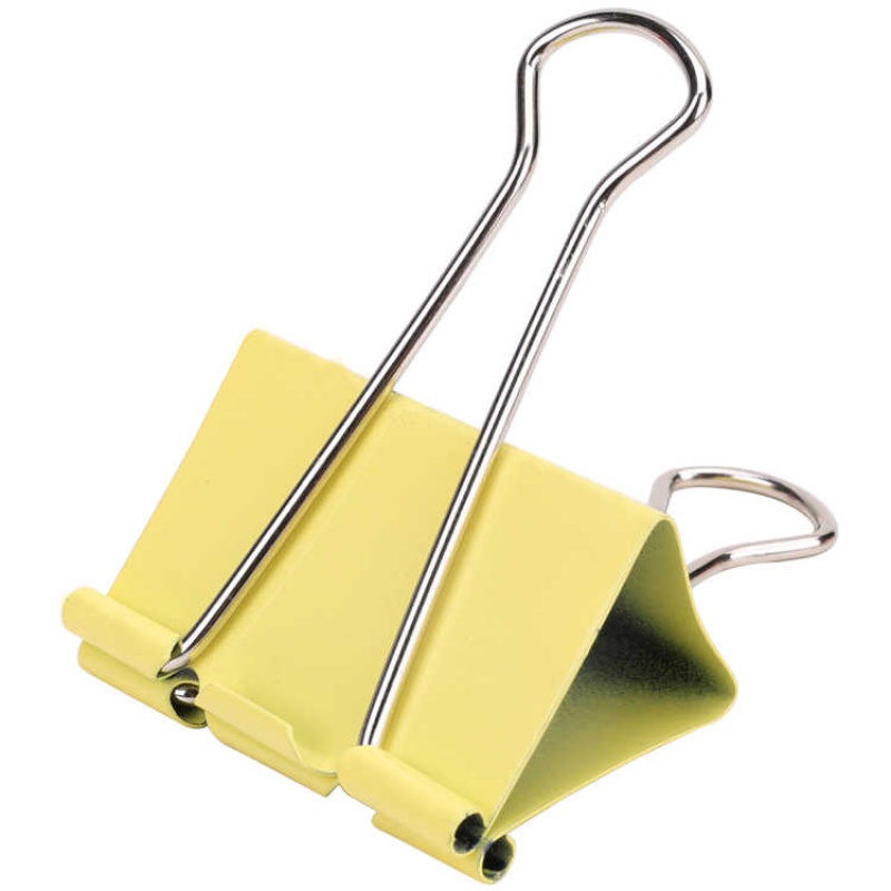 f20-51mm彩色长尾票夹文件夹子燕尾夹铁票夹大小号书夹子办公文具君诚