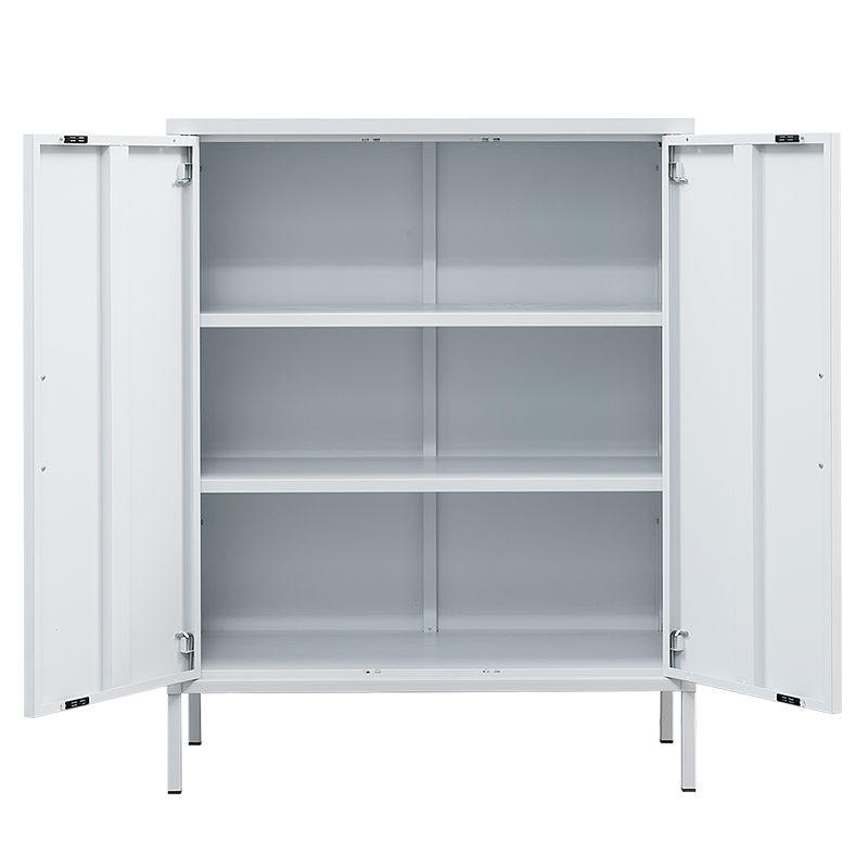 万祝阳台收纳柜简约现代储物柜餐边柜防晒家居茶水柜杂物柜子 冰川白 超薄款 高1015*宽800*深300mm