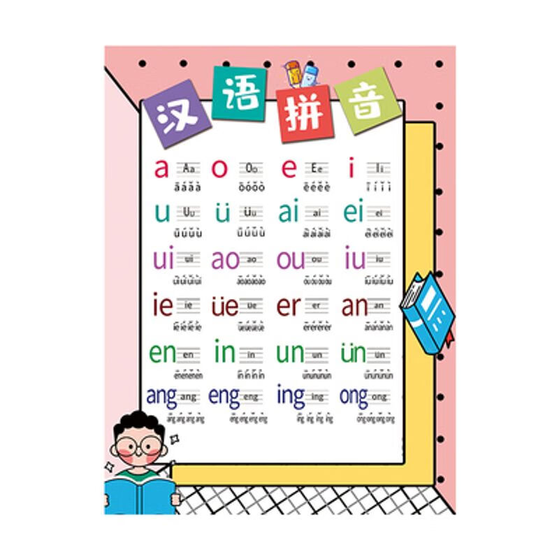 家规家训墙贴挂图小学生励志标语男孩女孩好习惯养成学习教育贴纸 汉语拼音 小