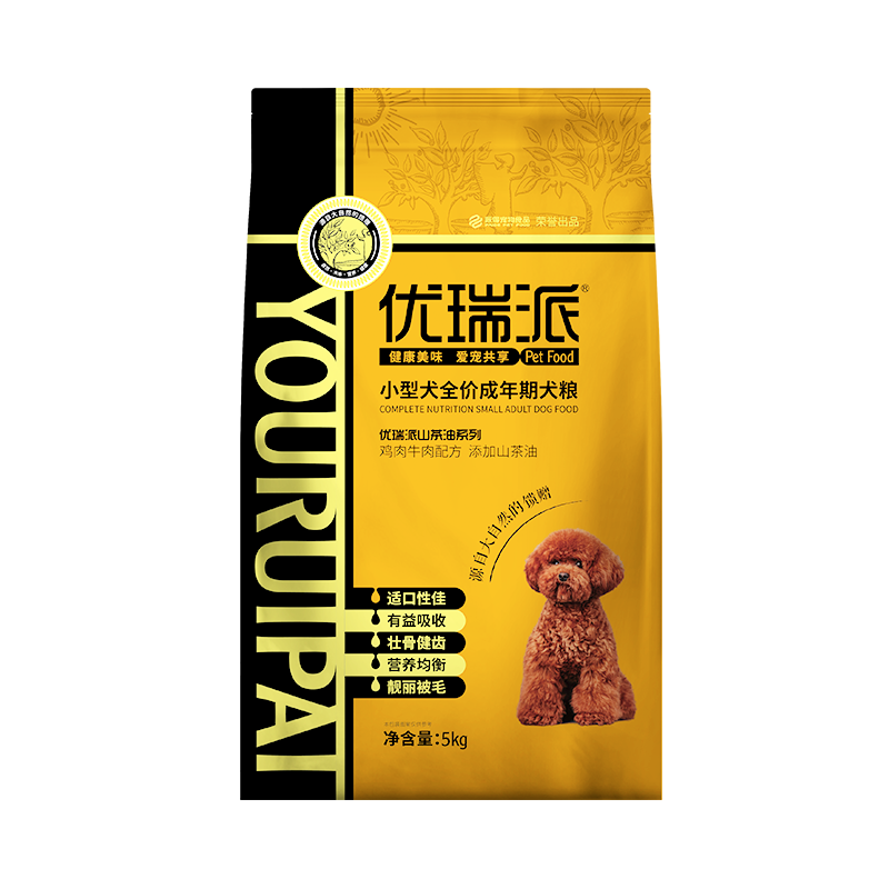 优瑞派狗粮 小型犬泰迪比熊柯基贵宾雪纳瑞通用型狗粮 牛肉味狗粮 成犬狗粮丨5kg10斤丨送狗粮