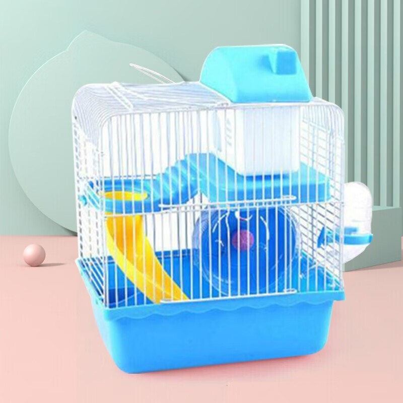 元族仓鼠笼子 小城堡 鼠笼双鼠 双层 小鼠用品的超大别墅透明套装