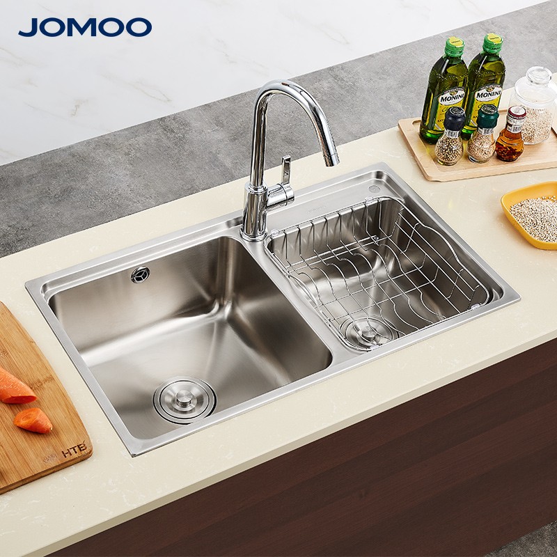 九牧（JOMOO）水槽厨房304不锈钢水槽洗碗盆龙头套餐ZMD 升级款水槽套餐