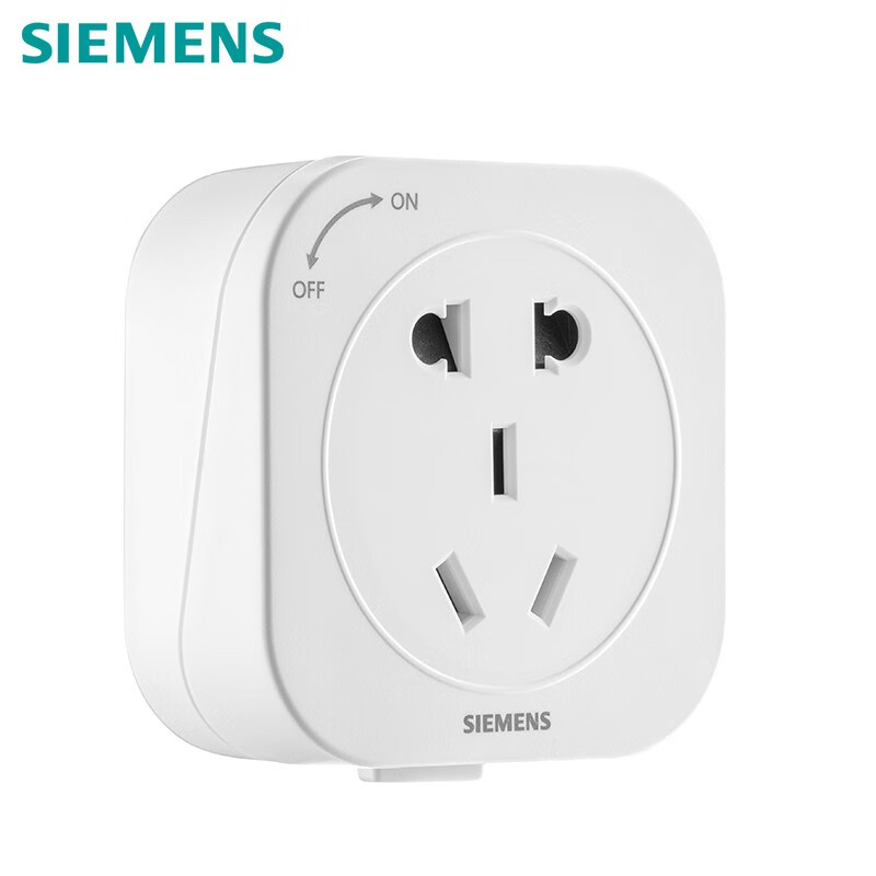 西门子(SIEMENS)轨道插座 电力轨道插座可移动插线板 明装多功能墙壁插座 五孔插座白色