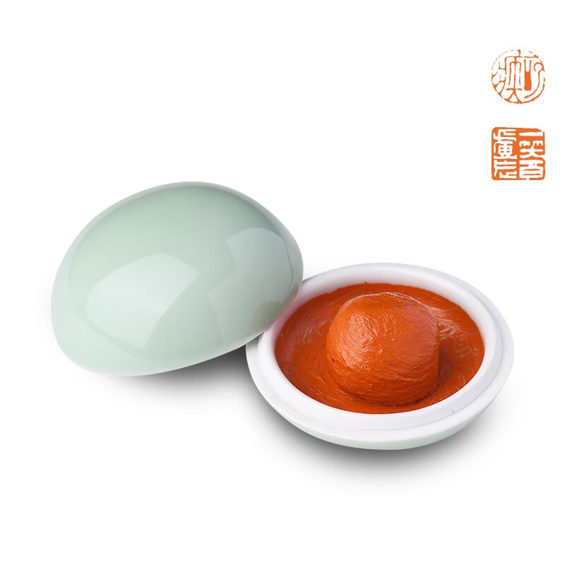 西泠印社精品文泉朱砂朱磦色西泠印泥书画印泥 书法国画篆刻专用印泥 文泉朱磦 30克装（盒装）