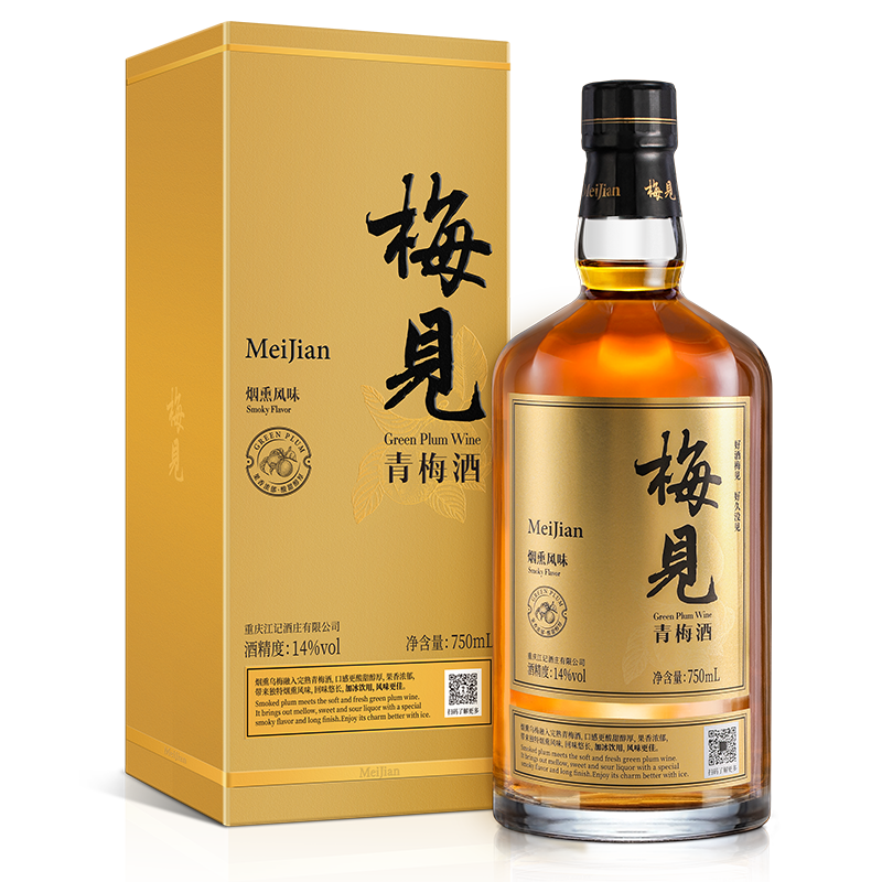 MeiJian 梅见 青梅酒 烟熏风味 750ml 礼盒装