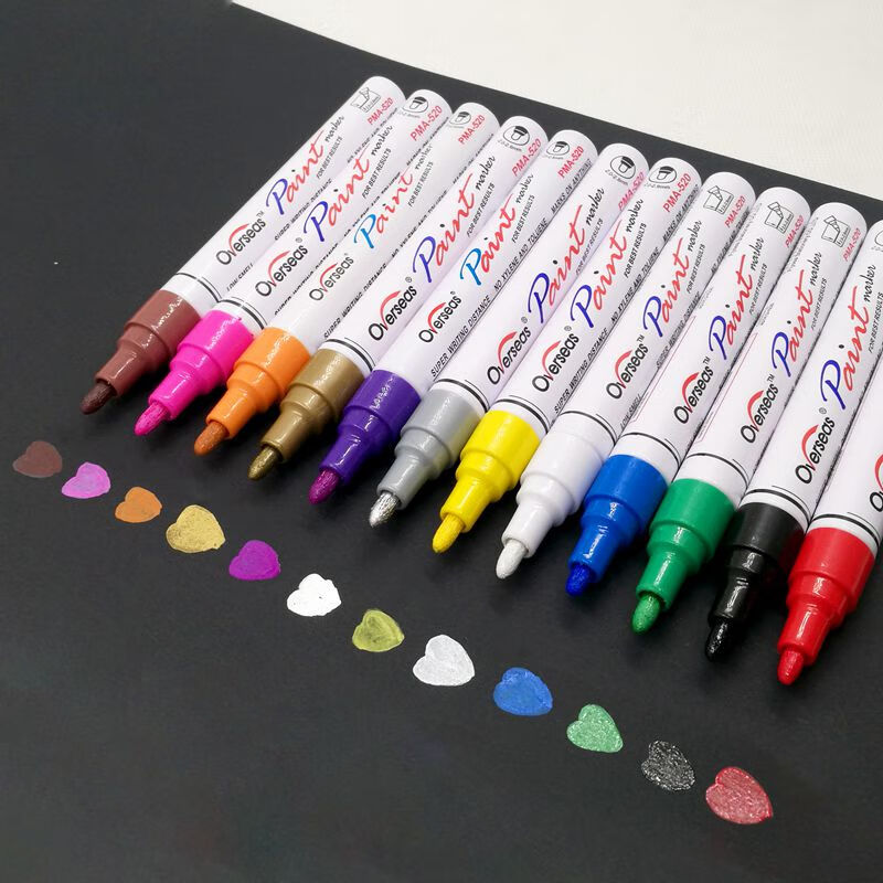 珍颜 墓碑补漆笔优质墓碑油漆笔补漆专用石碑笔描字漆防水不褪色记号