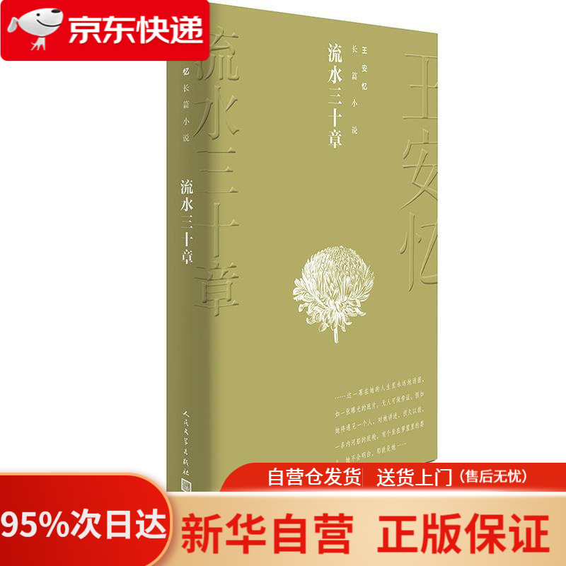 【新华书店正版】王安忆长篇小说:流水三十章 王安忆 著 人民文学出版