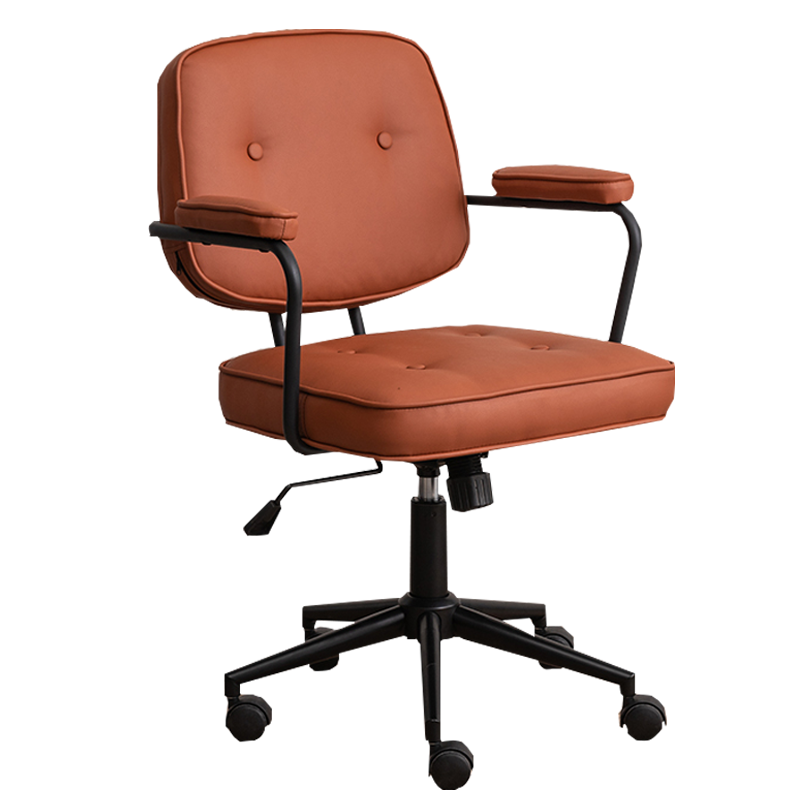 简友轻奢电脑椅家用久坐舒适办公椅书房靠背座椅人体工学升降转椅 科技布抹茶绿(防水防污耐磨)