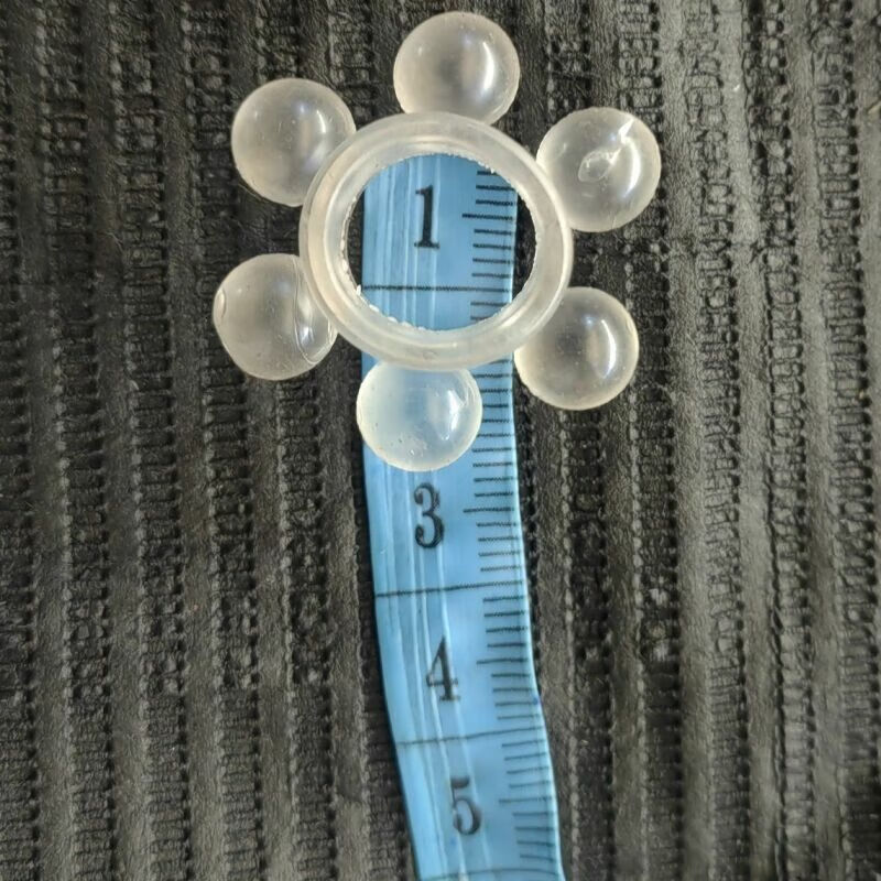 左婷新款入珠环大珠锁精环外挂入珠锁精环羊眼圈包皮阻复 小号1.