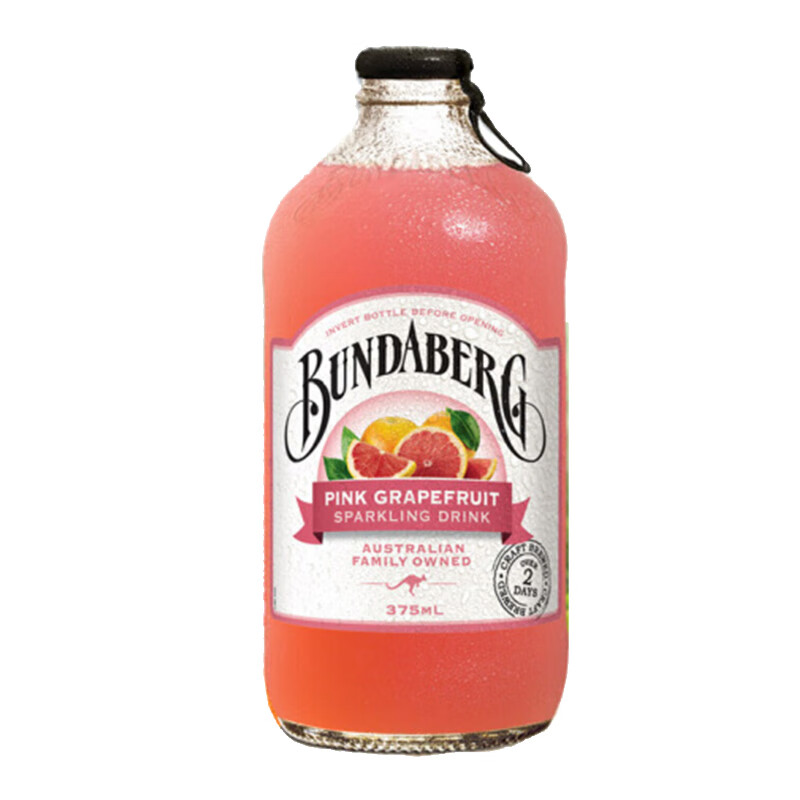 宾得宝（Bundaberg）含气果汁饮料澳洲进口网红碳酸饮料 375ml*6瓶随机/混拼/备注口味主图2