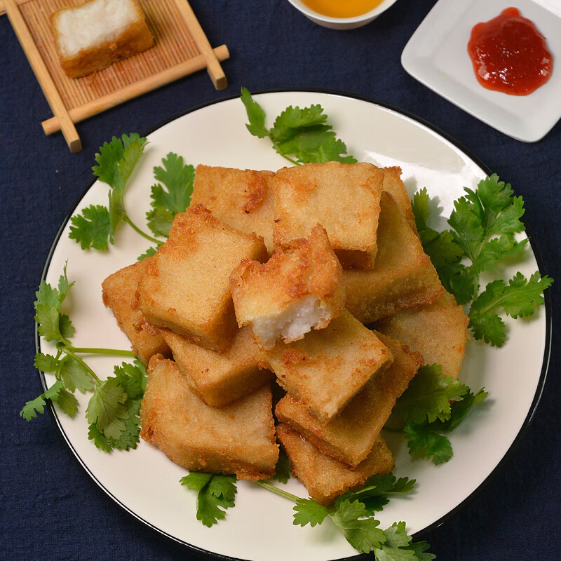 虎钢馋菜粿萝卜糕生制泉州安海白塔菜头粿福建闽南特色小吃菜果500g 1