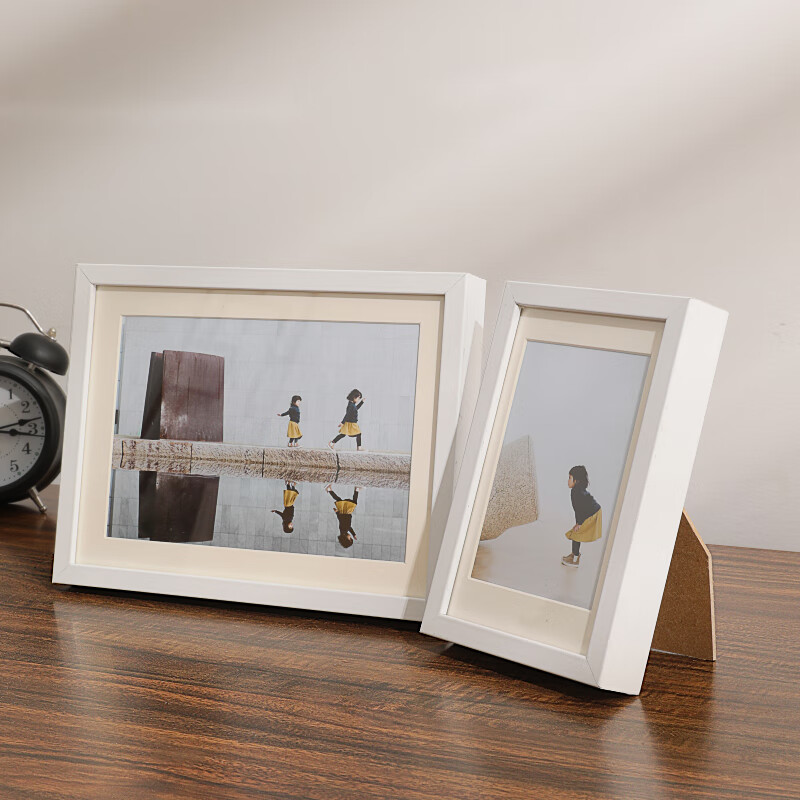 相框挂墙七定制寸洗照片做成照片框框架相片八摆台摆件 白色-洗照片 6