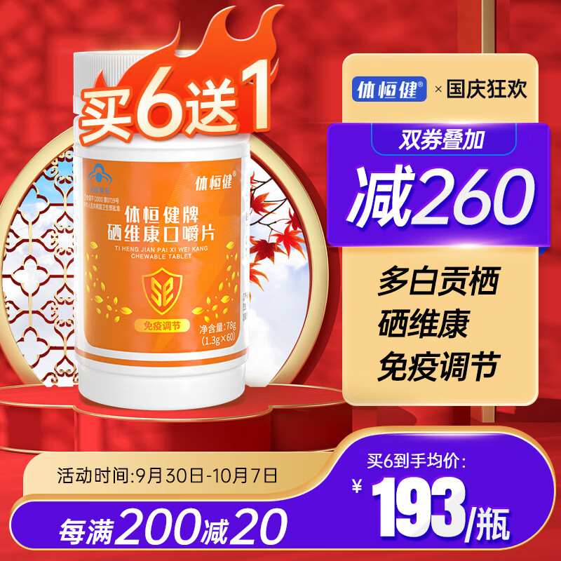 “体恒健”增强免疫商品市场表现分析及用户评测|其他增强免疫价格历史查询