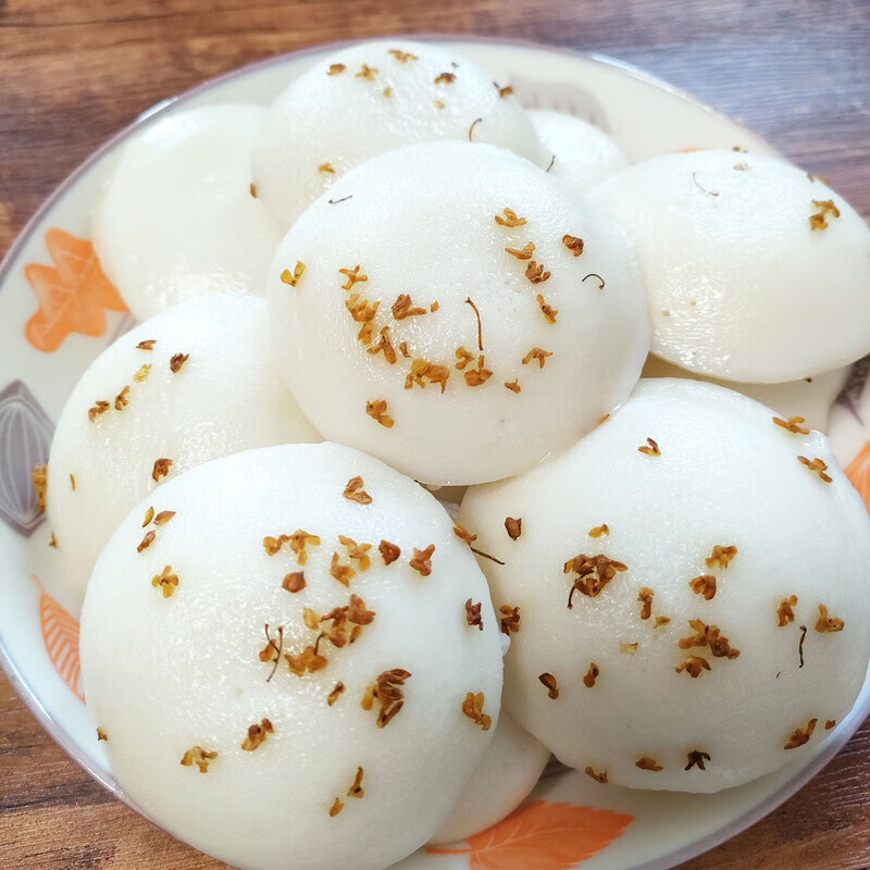 辣铺乐宁波特产手工酒酿桂花米馒头传统糕点小吃发糕米糕早餐 桂花味