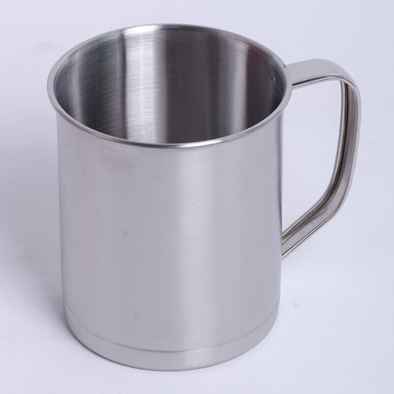 雪峰狐 04口杯 制式口杯 学生单位水杯不锈钢洗漱杯子茶缸防摔牙缸 不钢杯