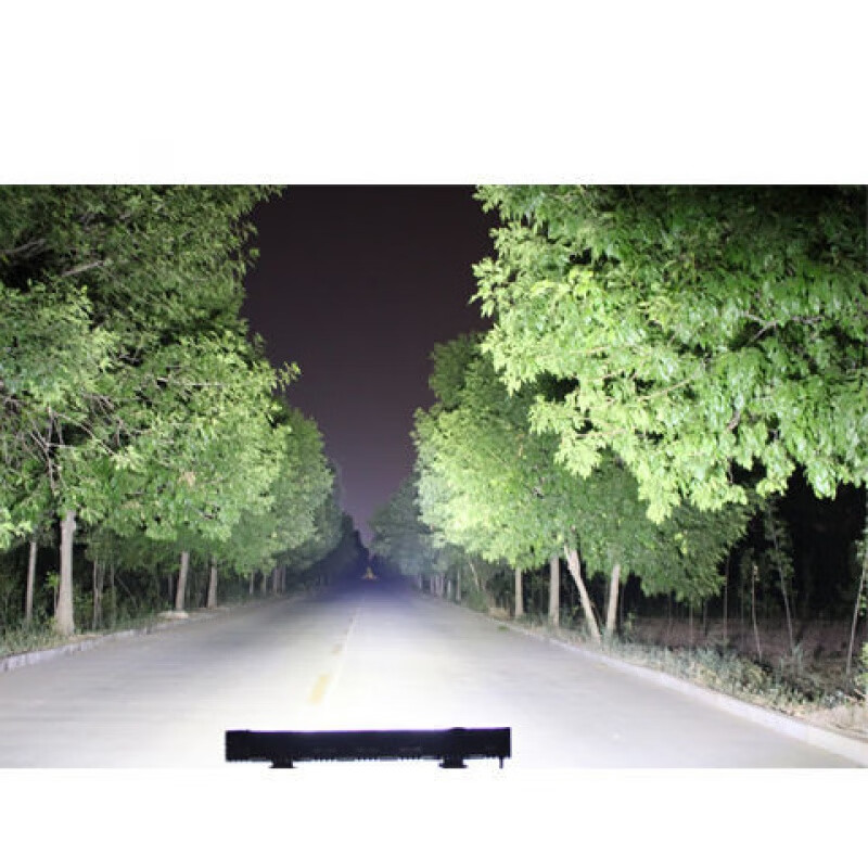 FANCYCHIC长条灯led汽车射灯12v24v大灯货车射灯杠灯中网爆闪灯收割强光 188瓦30厘米白光 灯+螺丝支架（无点烟器线组可接电瓶用）